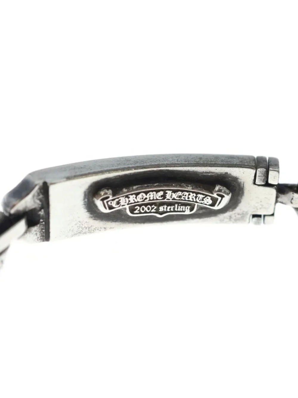 Chrome Hearts ID Mini LT Lip & Tan Mini ID Bracelet Silver